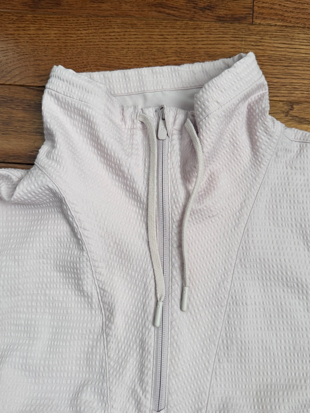 Lululemon Pack Light Pullover Packable Jacket in Porcelain Pink Sz See me - Picture 12 of 13